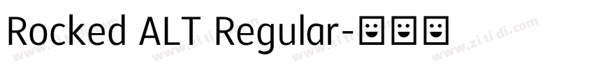 Rocked ALT Regular字体转换 Rocked ALT Regular字体转换